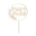 Cake topper personalized with name - natural wood decoration wood wedding engagement cake plug cake plug material: birch multiplex (birch multiplex -nature 15 cm)
