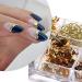 Eseres 3D Sparking Gold Flakes Nail Foil - 6 Grids Metallic Glitter for Nail Art Design in Gold & Silver - Buy Online on SooperMarket.com