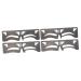 Beavorty 4 Pcs Eyebrow Ruler Makeup Tools Ink Stamp Brow Mapping Eyebrow Shaping Stencil Card Balance