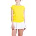 Sportkind Girls & Women Tennis & Padel T-Shirt - Loose Fit Breathable UV Protection UPF 50+ Short Sleeve Yellow - Buy Online on SooperMarket.com