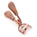 Beauty+ Eyelash Curler Applicator Stainless Steel with Silicone Pad for Perfect Curling and Applications Professional Eyelash Curlers (Rose Gold Beads)