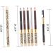 MUSISALY 2pcs Long Lasting Eyebrow Pencils Leopard Eyeliner Pencil Eyebrow Brush for Women Puff Head Wooden 1 count (Pack of 1) As Shown - Buy Online on SooperMarket.com