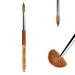 Aokitec Kolinsky Acrylic Nail Brush #14 Sable Acrylic Brush for Nails Wood Nail Art Brush for Acrylic Application Manicure Tool Size 14