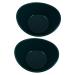 Alipis 2pcs Ingot Bowl Salad Bowl Ramen Bowls Salad Containers Household Tableware Fruit Kitchen Supplies 15.8X12.5CM Green