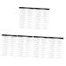 HAPINARY 6 Sheets Pairs Artificial Eyebrow Patch Eyebrow Waterproof Clear Artificial Hairs Eyebrow Gel Black