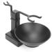 Shaving Brush Holder Stainless Steel Household Black Soap Dish Shaving Set for Men