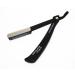 Shaving Razor Cut Throat Razor + Wilkinson Blades + Sanguine Pouch (CoolBlade R1 Black)