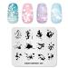 Alexnailart Nail Stamping Plate Nail Art Stamp Template DIY Image Template Manicure Stamping Plate Stencil Tools (FA029)