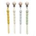DeMissir 4Pcs Silicone Pacifier Clips Holder Cute Frogs One-Piece-Design Pacifier Clip for Baby Boys Girls Soothie Binky Clips with Beech