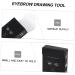 BELLIFFY 1box Eyebrow Drawing Tool Ink Eyebrow Tattoos Ruler Brow Mapping Wire Ruler 6x4.5cm Black - Buy Online on SooperMarket.com