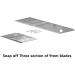 CARTINTS Paper Cutter with Hidden Knife Blade  Safety Wrapping Paper Cutter Safety Cutter Paper Trimmer for Adhesive Vinyl  Plastic Film  Craft Paper  Photo&Scrapbooking  5.7X 0.6inch Transparent - Buy Online on SooperMarket.com