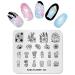 Nail Art Stamping Template Nail Art Stamp Image Stencils Manicure Printing with Cactus Pattern Flower Nail Art DIY Tool FL040