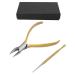 Toe Nail Clipper Streamlined Handle Remove Edges Of Nails Cuticle Clipper Stainless Steel for Hand for Cuticle for Dead Skin(Tyrant Gold)