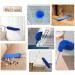 Microfiber Feather Duster 5PCS Set | Washable Cobweb Dusters with 100 Extension Pole | Bendable Telescopic Duster for High Ceilings, Fan Blades, Furniture, and Cars - Blue - Buy Online on SooperMarket.com