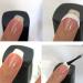 240Pcs French Manicure Nail Art Stickers - Self-Adhesive Tips for Manicure Decoration, DIY Nail Art Tools with Moon Shape Design - White - Buy Online on SooperMarket.com