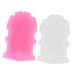 Healeved 2pcs Silicone Massage Brush Silcone Body Scrubbers Dry Body Brushing Silicone Massage Brushes Loofah Scrubber Silicone Exfoliator Massaging Tool Silicone Body Brush Rubbing Brush