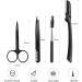 SCJJZ Women's razor blades tweezers eyebrow tweezers set of 4 eyebrow scissors with eyebrow clip eyebrow comb black - Buy Online on SooperMarket.com