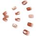 Brishow Christmas Glitter Snow Press-On False Nails - 24pcs Short Ballerina Acrylic Fake Nails for Women and Girls - Buy Online on SooperMarket.com