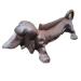 Darthome Cast Iron Daschund Boot Scraper Antique Sausage Dog Shoe Mud Garden Boot Care 31cm