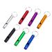 Weddhuis 7 pieces of lifebuard trill whistle aluminum emergency pipe outdoor survival signal pipe with keychain for wild hiking camping training