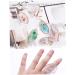 Nail Art Finger Ring Palette Polish Holder Color Mixing Plates Manicure Tools nail polish holder ring Pink - Buy Online on SooperMarket.com