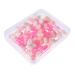 Baluue 50pcs Double Ended Eyeshadow Brush Eye Makeup Tools Makeup Eyeshadow Face Powder Kit Pink Plastic