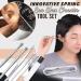 Medical Grade Stainless Steel Ear Wax Removal Kit with Spring Ear Wax Cleaner Tool Set in Black - Includes Storage Box - Clinically Innovative Spiral Ear Wax Remover - Buy Online on SooperMarket.com