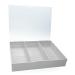 Portable Acrylic Case For Prevent Dust And Dirt Maintain The Cleanliness Suitable For Salons And Personal Use Adjustable Storage Solution White