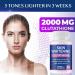 ROCKPEAK Skin Whitening Glutathione 2000 mg - Brightening Pills | 90 Capsules for Radiant Skin - Fast International Shipping - Buy Online on SooperMarket.com