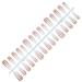 Ruarby Semi Cured Gel Nail Strips French Style Gel Nails Stickers Nails Art Stickers Nails Polish Strips Gel Wraps for Nails BSS0368