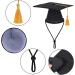 Pet Graduation Cap Dog Graduation Hat with Yellow Tassel Pet Grad Costume Party Apparel Holiday Accessory for Dogs Cats - Buy Online on SooperMarket.com