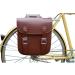 SENQI Retro Bicycle Rack Bag - Leather Rear Seatpost Bag for Vintage Bikes - Brown - Buy Online on SooperMarket.com