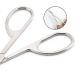 Professional Stainless Steel Eyebrow Nose Cuticle Scissor Curved Blade Nail Manicure Hairs False Eyelashes Trimmer Sharp Scissors - Buy Online on SooperMarket.com