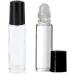 6 Pack 10ml Empty Clear Glass Roll-On Bottles with Glass Balls - Ideal for Perfumes Essential Oils & Lip Gloss Storage - Buy Online on SooperMarket.com
