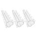 SUPVOX Tools 3pcs Vegetable Shaping Mold Cucumbers Fruit Plastic Heart Garden Cucumber Mold Modeling Strawberry Toaster Oven Transparent 20x6.5cm