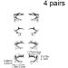 4 Pairs/set Halloween Eyeliner Stickers Eye Shadow Lining Stickers Halloween Eye Shadow Stickers Kit for Women Style2 - Buy Online on SooperMarket.com