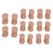 Fyearfly toe separator 8 pairs of toe separators soft silicone relieves pain reduced friction toe spacers bale toe correction skin color