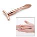 2 Pcs Rose Gold Metal Eye Cream Applicator & Roller Massager Set for Women | Facial Massage Tool for Puffiness & Wrinkles - Buy Online on SooperMarket.com