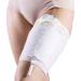 2 Pcs Urine Bag Fixing Sleeve Urine Catheter Bag Holder Catheter Bag Cover Fiber Blends with Outer Stitching Washable and Reusable Weiß Large