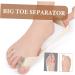 2pcs Toe Separator Set for Plantar Fasciitis, Hammer Toe, and Bunions - Pedicure Toe Separators for Women - 18.5x2.3cm - Buy Online on SooperMarket.com