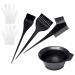 KOMUNJ 4-piece set hair dye brush hair dye set DIY salon tool for mixing and applying hair dye