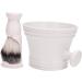 Magidal Cleaning Bowl & Razor Brush Set - Premium Hairdressing Tools Nylon Bristles Perfect Gift for Salon Professionals On-the-Go Shaving Mug in White - Buy Online on SooperMarket.com