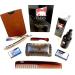 GBS Premium Quality Static Free Sandalwood Dual Comb for Shaping And Styling Unscented Beard Oil 7" Dressing Comb + Premium Leather Case Pack of 1