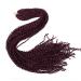 3packs/Lot Eunice Synthetic Crochet Braids Hair Extension Curly Box Braids Wave Thin Box Braiding 28 inch Kunsthaar Braids 28roots/Pack (3 packs) 99J) 28inch (3 packs) #99J