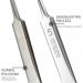 Professional Facial Blackhead Remover Tweezers Precision Extractor Pimple Popper Tool Kit Skin Acne Removal Clip Kit for Whitehead Blemishs Comedones Bend Clamp - Buy Online on SooperMarket.com