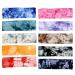 10 Pack Tie Dye Stretch Headbands - Assorted Classic Colors for Teens and Women - Buy Online on SooperMarket.com