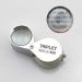 30x21mm Triplet Loupe Jeweller Magnifying Glass Magnifier with Metal Construction and Optical Glass Silver Superior Quality and Creative - Buy Online on SooperMarket.com
