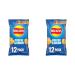 Walkers Cheese and Onion Vegetarian Multipack Crisps Ideal for Lunch and Snacking 12x25 g (Pack of 2) 25 g (Pack of 24)