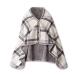 Topincn heating ceiling flannel plush material heating warm scarf heater for sofa cozy warm decorative thick blanket made of plush