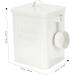 FOYTOKI Box Dispenser Lidded Storage Bin Laundry Dispenser Refillable Containers Iron White 1 count (Pack of 1) White - Buy Online on SooperMarket.com